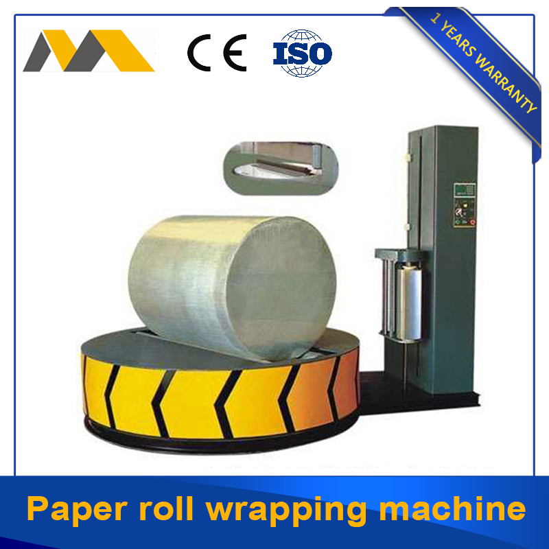 Reel roller stretch film wrapping machine