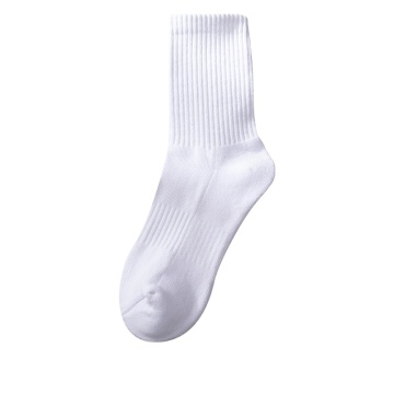 Hot Selling Solid Color Casual Cotton Crew Socks for Kids and Adults