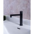 Modern matte black button single cold basin faucet