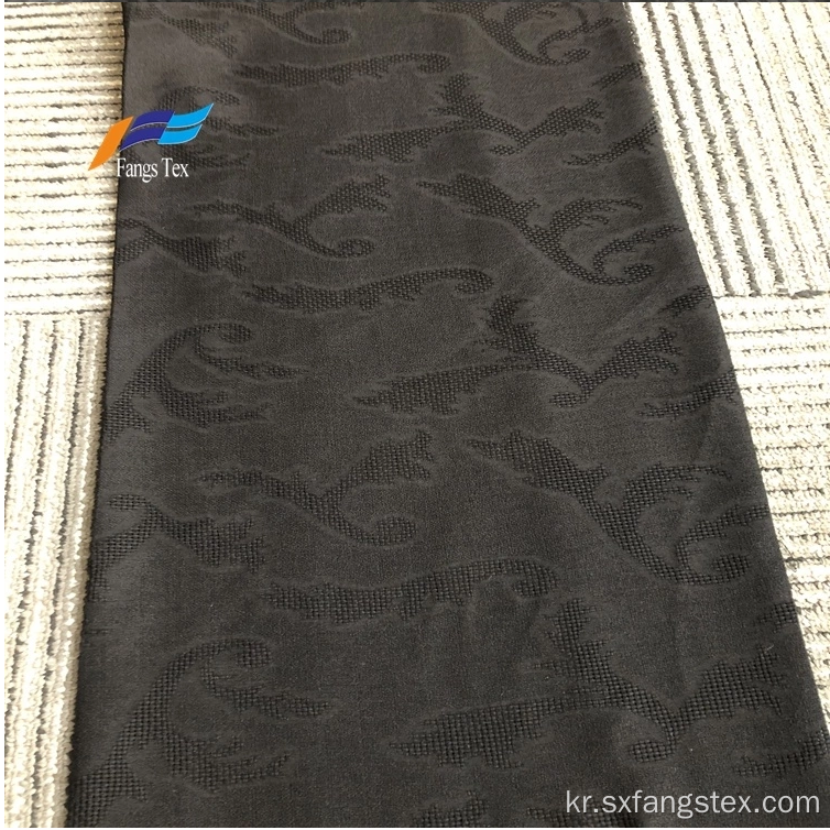 방글라데시 100 % 폴리 에스터 Nida Jacquard Black Fabric