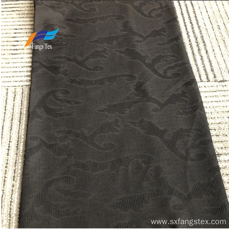 Bangladesh 100% Polyester Nida Jacquard Black Fabric