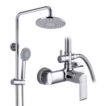 2021 new 3 function chrome brass bath spa faucet mixer bathroom high quality rain shower faucet set