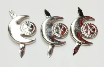 Metal Nail studs for Leather Semi-Lune Shaped