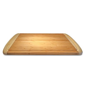 No Chemical ORGANIC Bamboo Cutting Board Extra Large with Drip Groove Bamboo Counter Platter Chopping Block