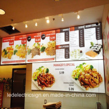 Restaurant Equipment with Frameless Light Box for Menu Boad