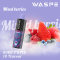 Waspe 8k Puffs descartável vape atacado Europa