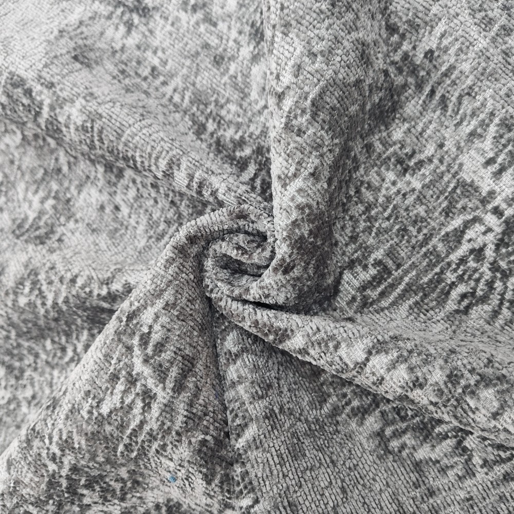 Μαύρο και άσπρο ύφασμα εσωτερικής διακόσμησης σενίλ