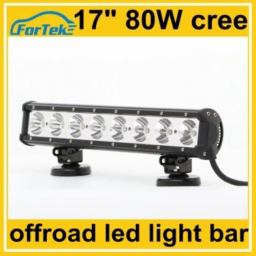 17 inch white single row led light bar 80W cree