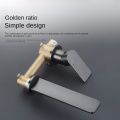 Modern gun grey wall mounted wash basin faucet