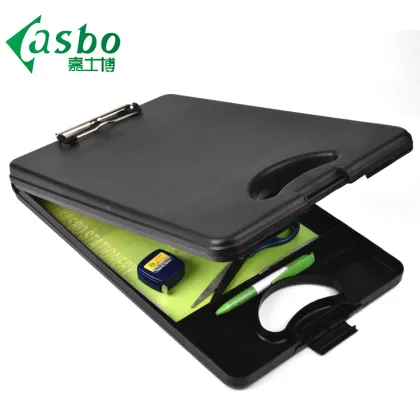 OfficeMate PP File Box Storage and Clipboard Case for School Stationery