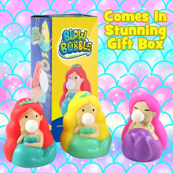 Kawaii Mermaid Bubble Squishy Toys: A Sensory Autism Relief and Stress-Relieving Tool for Kids' Parties