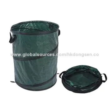 Pop up bag for leaf or waste in garden