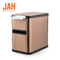 JAH Hand Press Simple Stainless Steel Garbage Bin