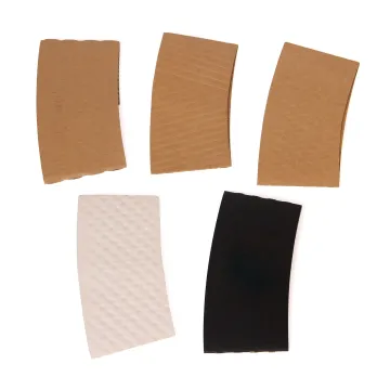 Custom PrintedDisposable Hot Paper Cup Sleeves with Logo: Promotional Coffee Cup Accessories