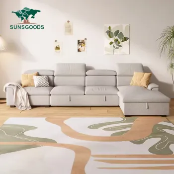 Modern Linen Sofa Bed with Storage - Hot Sale Corner Sofa Furniture