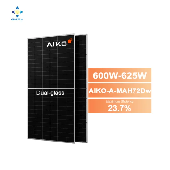 High-Power Aiko Solar N-Type BC PV Modules: 600W to 625W for Solar Plants