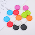 50PCS Colorful Notebook Binding Buckle Mushroom Hole Loose Leaf Ring Round Binding Plastic Disc Buckle Hoop Office Supplies