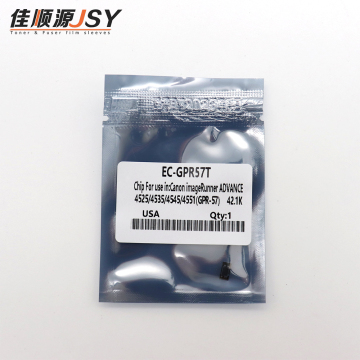 Chip di toner di alta qualità e parti di fotocopiatrice per Canon IR Adv 4525, 4535, 4545, 4551: GPR-57 e NPG-73