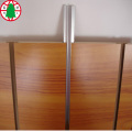 melamine laminated slotted mdf board with aluminum strips