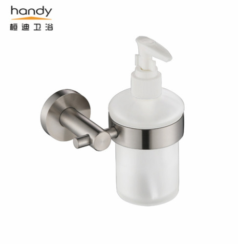 Manual Glass Bottle Soap Dispenser For Bathroom