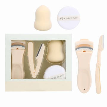 Professional Set of Makeup Egg Puff Brushes for High-Quality Cosmetics Application