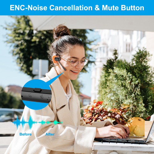 Wireless neckband open ear headset