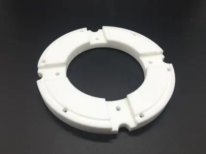 Machining of alumina ceramic components for electronics
