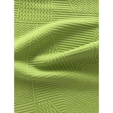 二重の編み物の波の波の縞模様