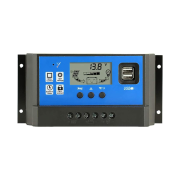 12/24V PWM Solar Charge Controller with 10A Output and Dual USB Charging Ports