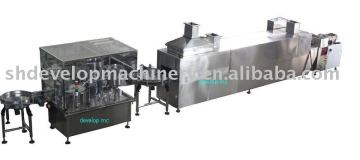 20-250ML Vial filling line include washing dryig fill stoppering crimpping labeling
