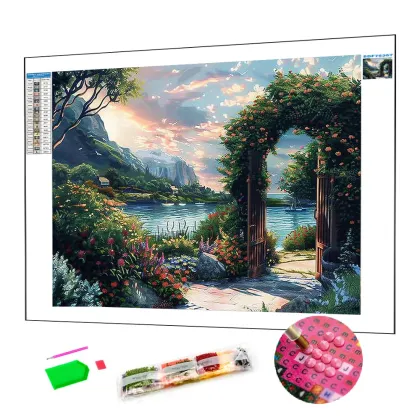 Lakeside Garden Diamond Painting DIY Kit