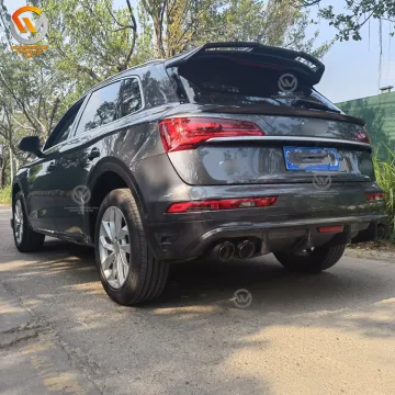 2021 Audi Q5 Carbon Fiber Front Lip Diffuser Spoiler Side Skirt Full Body Kit