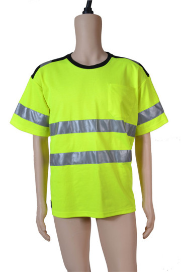 Knit Fluorescent Yellow T-shirt