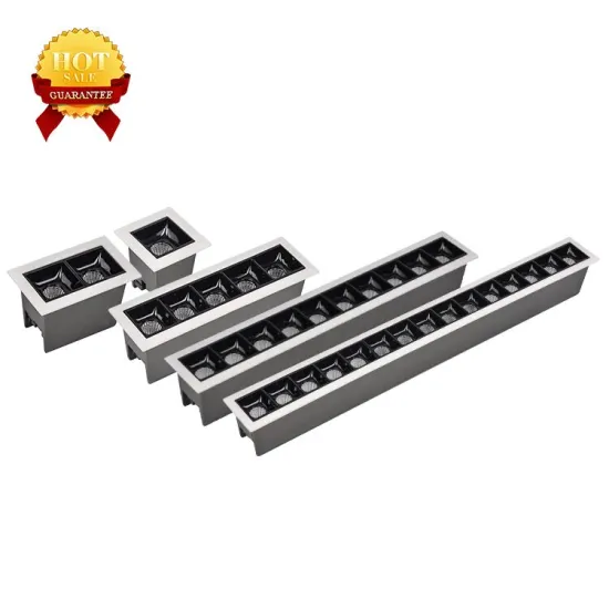 ALLWAY Black Downlight LED Recessed Linear Ceiling Spot Light with Aluminum Fixture