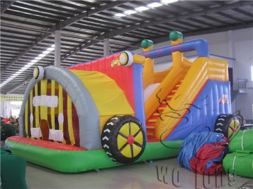 popular inflatable slide combo, inflatable fun city slide