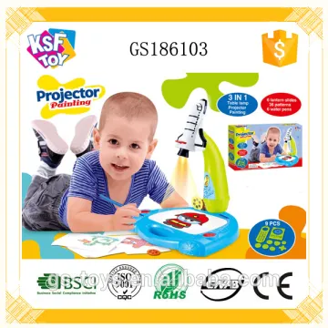 3 In 1 Table Lamp Projector Painting Toy Drawing Projector Toy For Kids