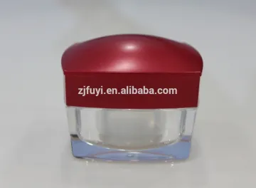 15/30/50/100g Square empty plastic packaging container, acrylic cosmetic jar