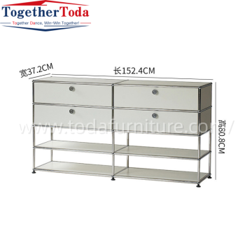 Lemari Sepatu Stainless Steel Modular Modern yang Tahan Lama untuk Ruang Tamu