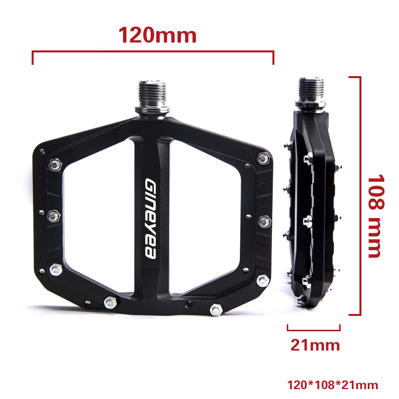 Flat Pedale 9/16 &quot;Radfahren Versiegelte Lager Gineyea K-602