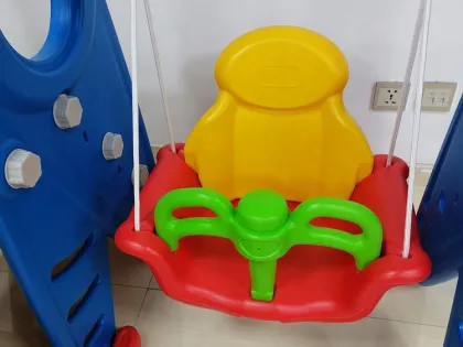 Indoor Plastic Slides and Swings for Kids' Playgrounds