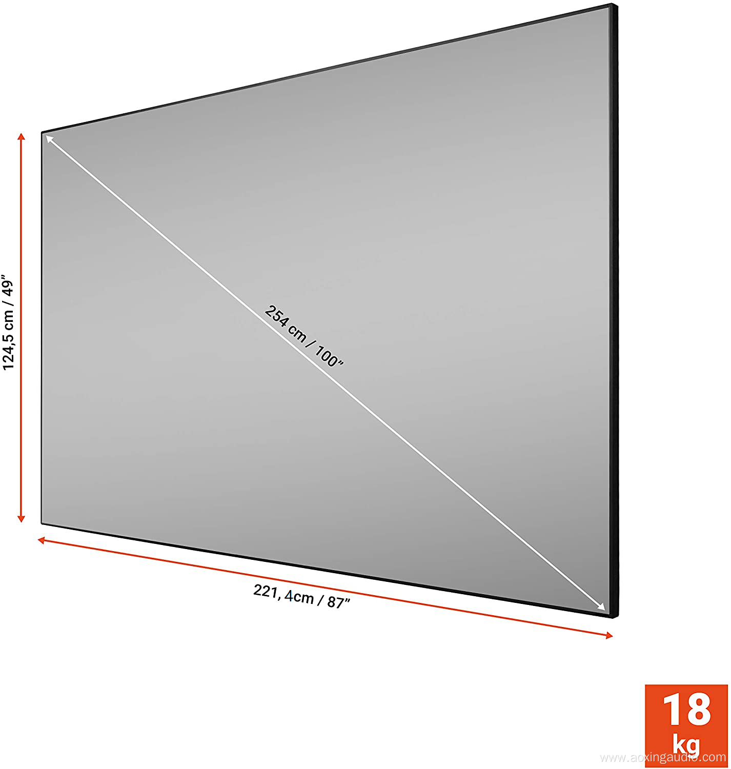 Alr home cinema ultra short throw projection screen