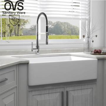 Large Porcelain Undermount Farmhouse Sink for Kitchen - OVS Cupc North America