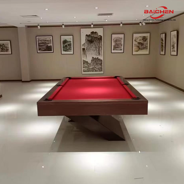 modern gri keçe ev bilardo masası