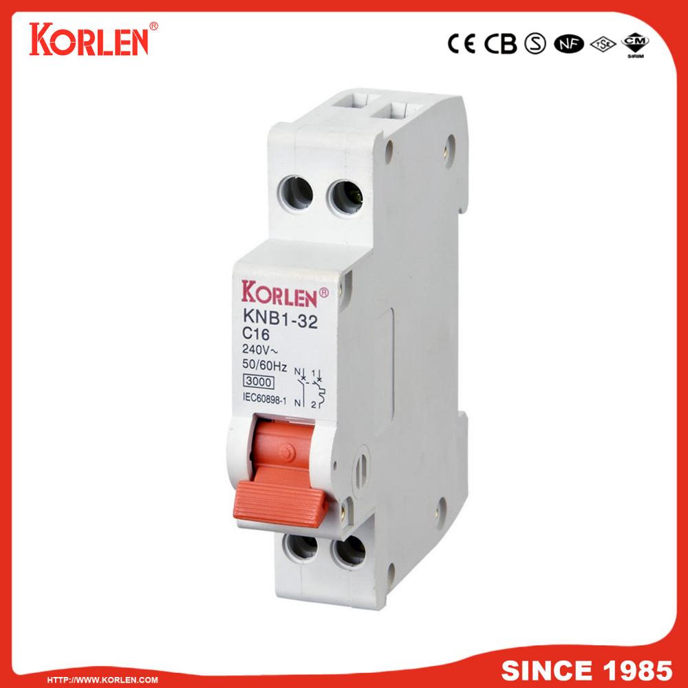 KNB1-32 Miniature Circuit Breaker 4.5KA 32A with CB