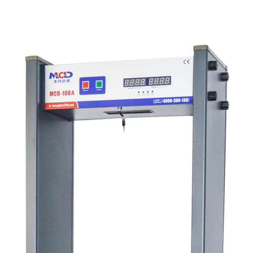 Metal detection security door