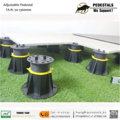 Adjustable plastic paver pedestal for tiles installation
