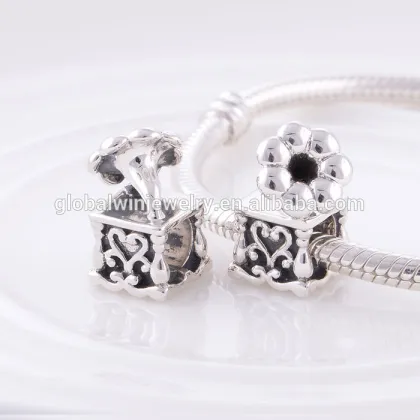 Vintage Phonograph 925 Silver Charms Infinity Charms Bracelets