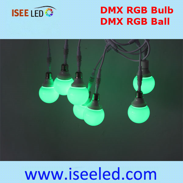 DMX512 hængende digital mælkeagtig 3D LED -pære