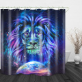 Water barrier long shower curtain