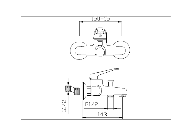 SHOWER TUB FAUCET